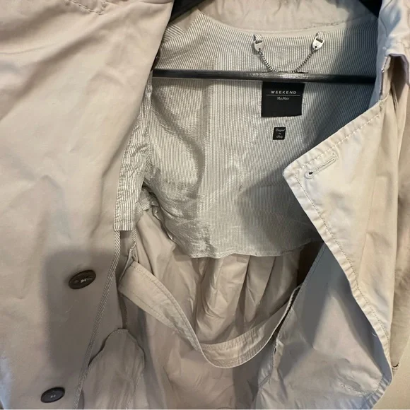 Weekend Max Mara Light Beige Trench Coat - Picture 5 of 9